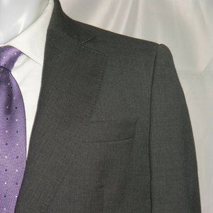 Maison Margiela MM10 Fall 2002 Heavy Wool Gray Gabardine Two Button Suit 40
